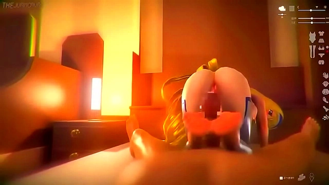 Redhead Devil's Mistress Rides Dildo Till Ass Pops Milk in Anime Glory Orgasm Fantasia