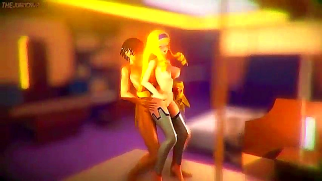 Redhead Devil's Mistress Rides Dildo Till Ass Pops Milk in Anime Glory Orgasm Fantasia