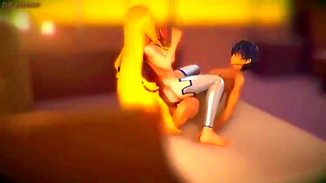 Redhead Devil's Mistress Rides Dildo Till Ass Pops Milk in Anime Glory Orgasm Fantasia