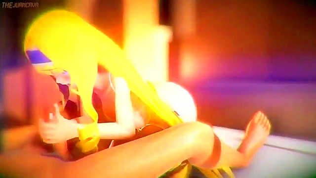 Redhead Devil's Mistress Rides Dildo Till Ass Pops Milk in Anime Glory Orgasm Fantasia