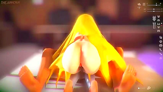 Redhead Devil's Mistress Rides Dildo Till Ass Pops Milk in Anime Glory Orgasm Fantasia