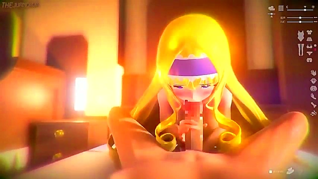 Redhead Devil's Mistress Rides Dildo Till Ass Pops Milk in Anime Glory Orgasm Fantasia