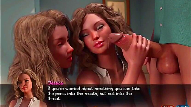 Seductive Mature MILF Devours Innocent Asian Teen's Pussy in 3DCG Bliss