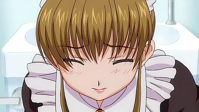 Maid in Heaven 2 - Tied up hentai maid gets vibrator in pussy and banana in ass