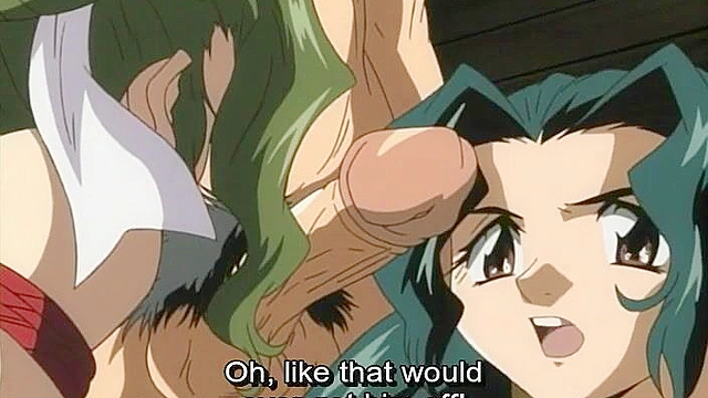 Pleasure House 2 - Master fucked his mom and daughter slaves in kinky hentai groupsex