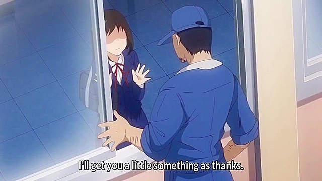 Library Girl 1 - Pervy old janitor fucks a busty schoolgirl with dirty cock