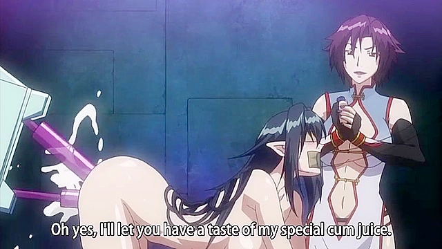 Huge titty anime babe is suspended and then jizzed in all holes by tentacles