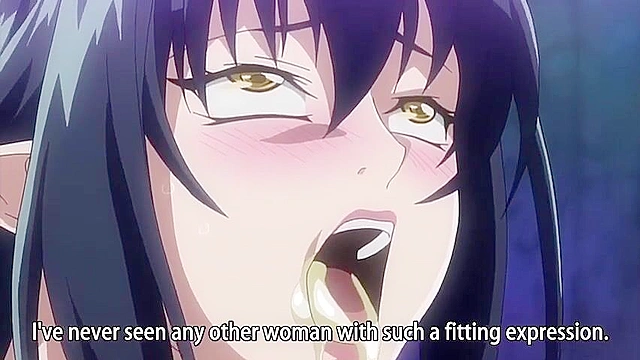 Huge titty anime babe is suspended and then jizzed in all holes by tentacles