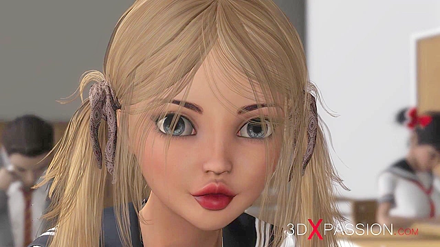 3d sexy dickgirl teacher fucks cute college girl in bondage