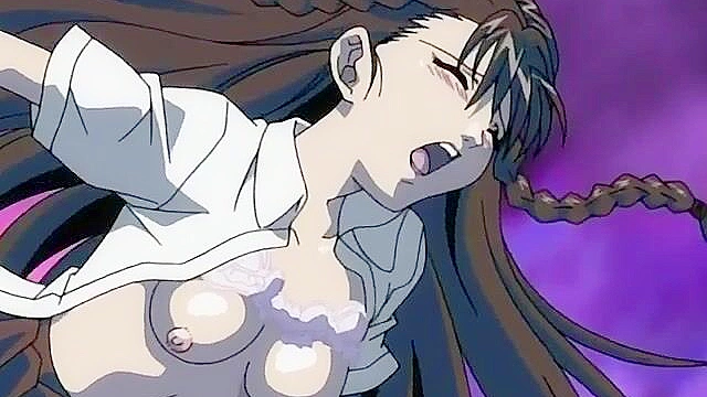 Black Widow 2 - Cute teen gets hentai bdsm fucked in dungeon threesome