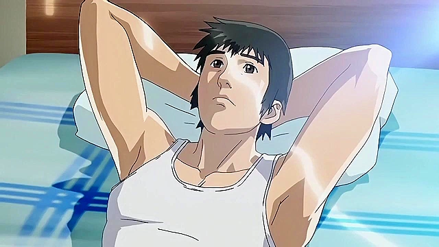 Desire for a Mature Woman - Hentai milf tied up and hard fucked while spied on