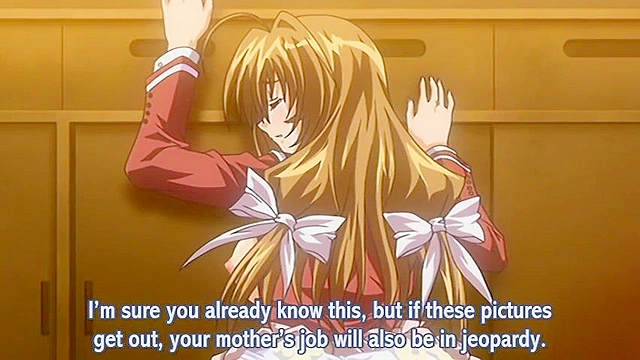 Gakuen 2 ep1 - Class president is blackmailed, tied up, and rough fucked