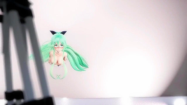 Teen japanese pop star gets stuck in a wall and fucked from behind