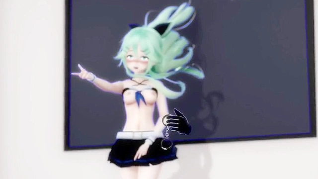 Teen japanese pop star gets stuck in a wall and fucked from behind