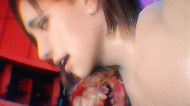Nightmare Code Valentine - Jill Valentine gets rough sex from zombie monsters