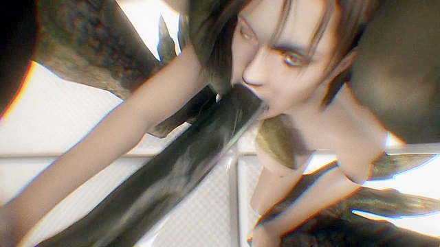 Nightmare Code Valentine - Jill Valentine gets rough sex from zombie monsters