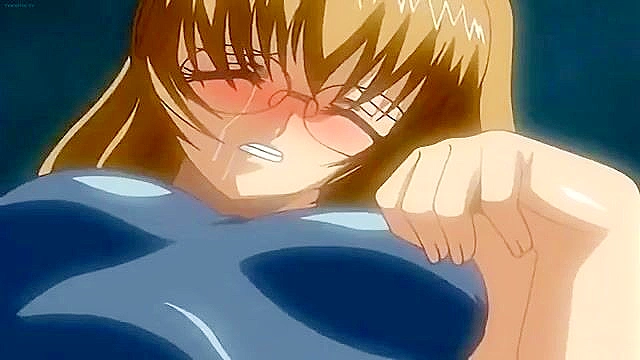 Virgin in the School Uniform 4 - Teen in glasses get jizzload to face