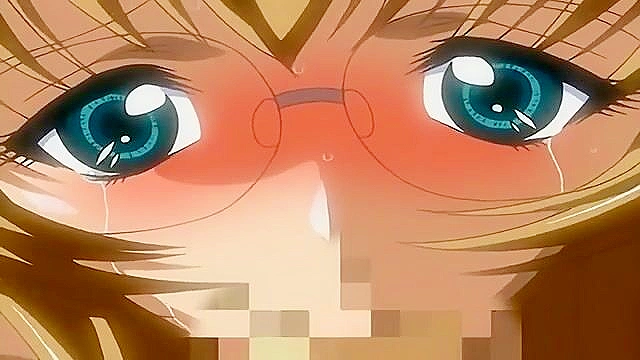 Virgin in the School Uniform 4 - Teen in glasses get jizzload to face