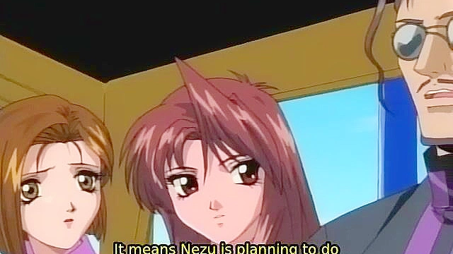 Mystery of the Necronomicon 3 - Lesbian dominatrix whips hentai slave while girl masturbates