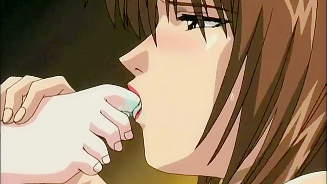 Petite hentai schoolgirl uses her foot to make a guy climax - compilation