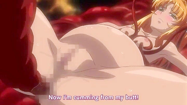 Bound and pregnant hentai witches are fucked by tentacles