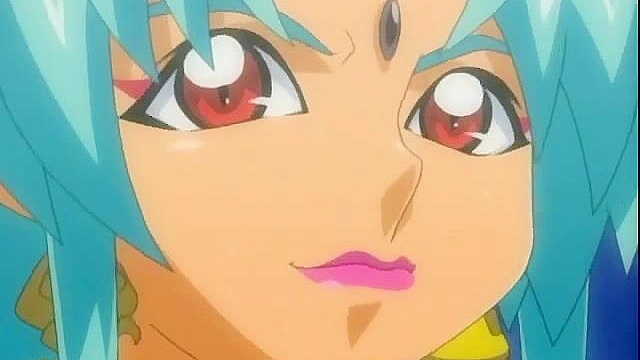 Cute teen succubus with a tail is fucked by an angel with a futanari cock