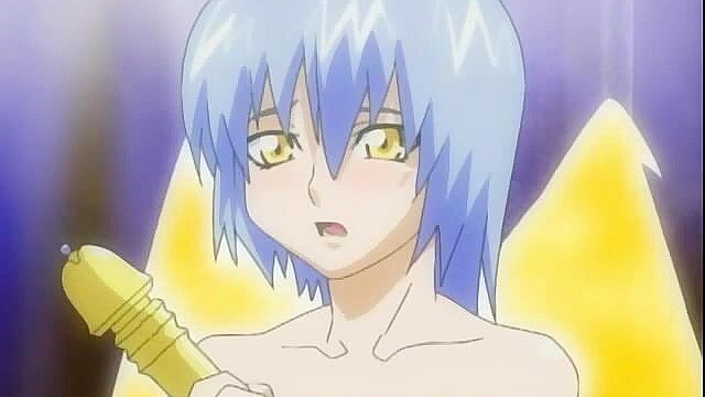 Cute teen succubus with a tail is fucked by an angel with a futanari cock