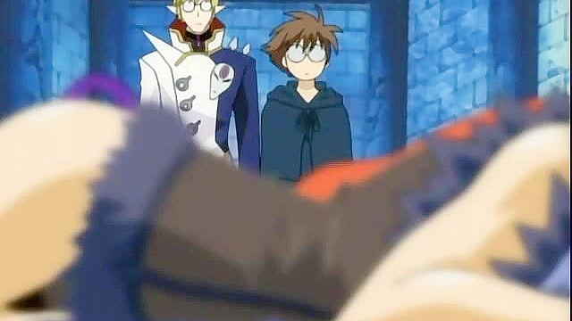 Cute teen succubus with a tail is fucked by an angel with a futanari cock