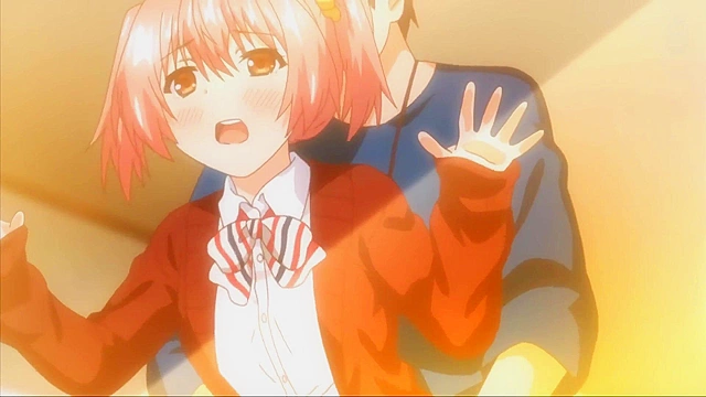 Real Erogame Situation 2 ep1 - Busty schoolgirl is caught masturbating & squirting in classroom