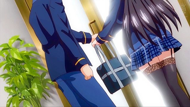 Real Erogame Situation 2 ep1 - Busty schoolgirl is caught masturbating & squirting in classroom