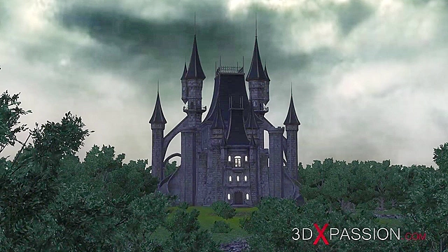 Hot 3d girl slave gets fucked hard by satanic witches with big futa cocks