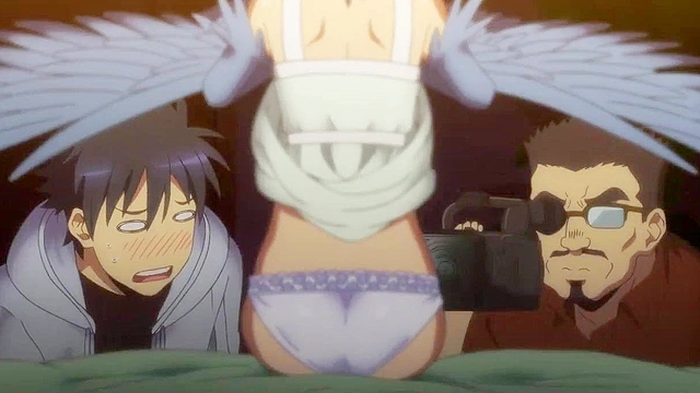 Pervy photographer takes naughty photos of monster babes