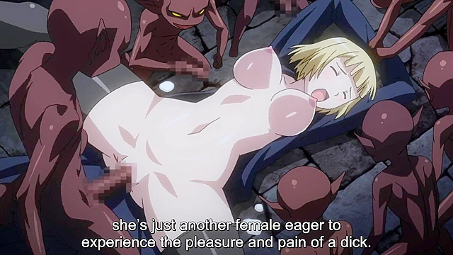 Kuroinu 2 - Plundering goblins take the virginity of tied up nuns