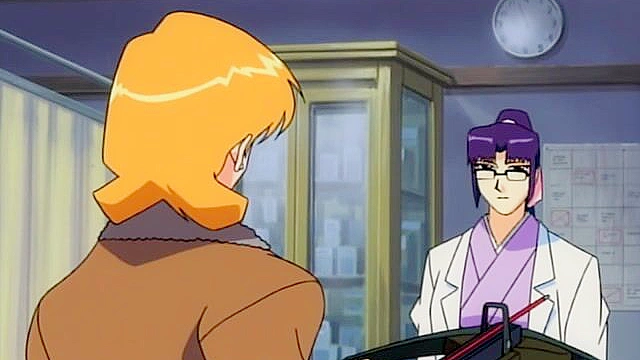 Lesbian vampire ties up schoolgirl and bites her naked body