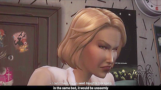 The Sims 4 twink gets his gay ass fucked after a steamy shower