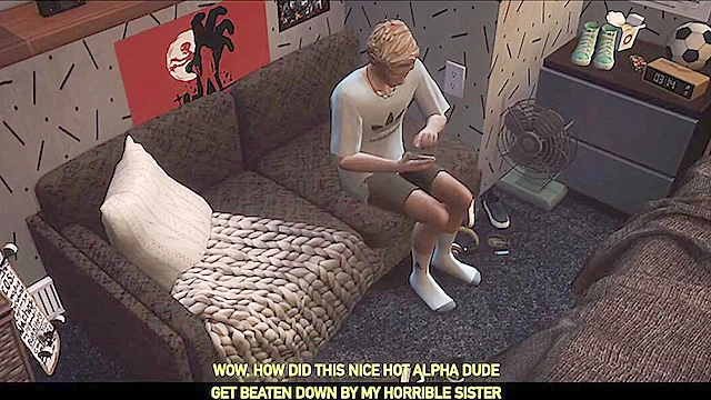 The Sims 4 twink gets his gay ass fucked after a steamy shower