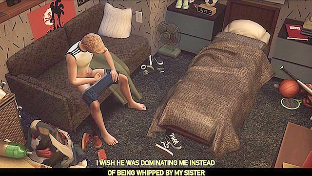 The Sims 4 twink gets his gay ass fucked after a steamy shower