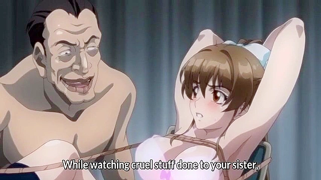 Zoku Tsuma Netori: Ikumi to Shizu - Hentai sow teacher is tied up, anal inflated and then gangbanged