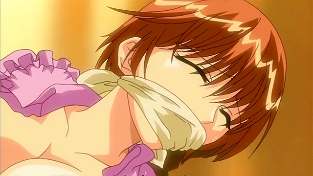 23 Year Old Female Teacher 2- Slave girl sucks the bosses dick for a hot cumshot on anime tits