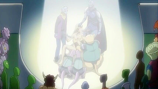 Blonde human slave is trained as hentai alien fuck toy