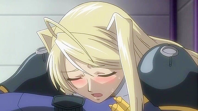 Blonde human slave is trained as hentai alien fuck toy