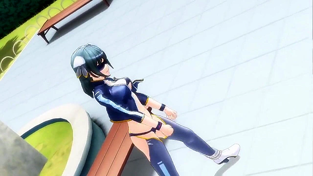 Hot futa babes dance, piss, and then having kinky fucking outdoors