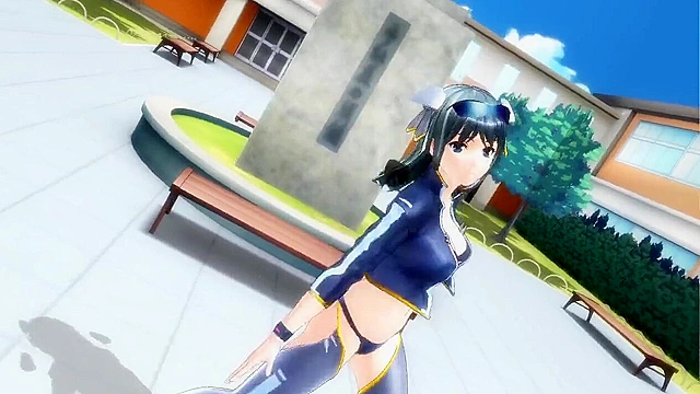 Hot futa babes dance, piss, and then having kinky fucking outdoors