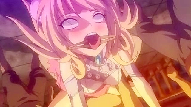 Blonde anime princesses get gangbanged by filthy pirates