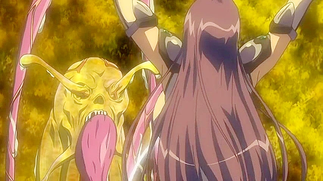 Hentai warrior girl gets impregnated by nasty tentacle monster