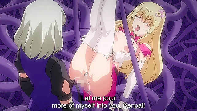 Magical Girl Noble Rose 1 - Petite schoolgirl fucked by futanari and tentacles