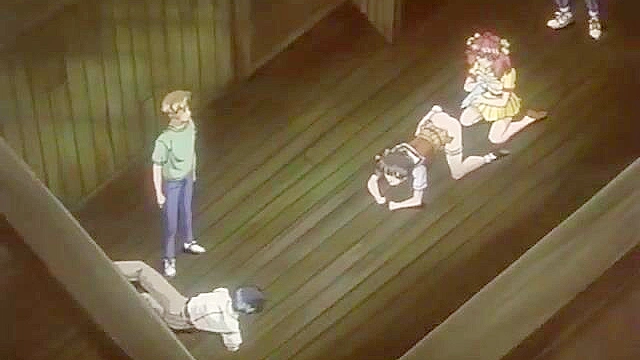 Isaku 3 - Tied up boyfriend watches while teenie girlfried is savaged by dirty bastard
