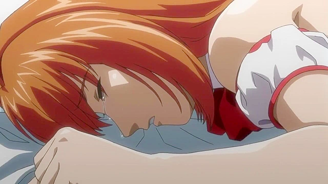 School stud fucks two hot anime girls on the beach in public threesome