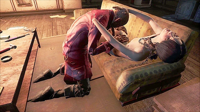 Fallout 4 Zombie Hancock gets fucked by shemale Trixy in asshole