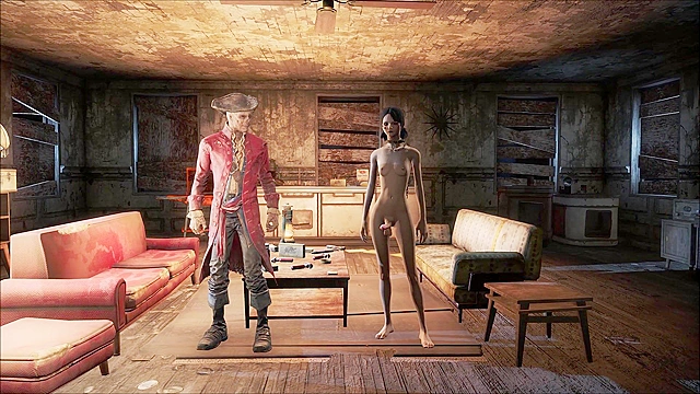 Fallout 4 Zombie Hancock gets fucked by shemale Trixy in asshole